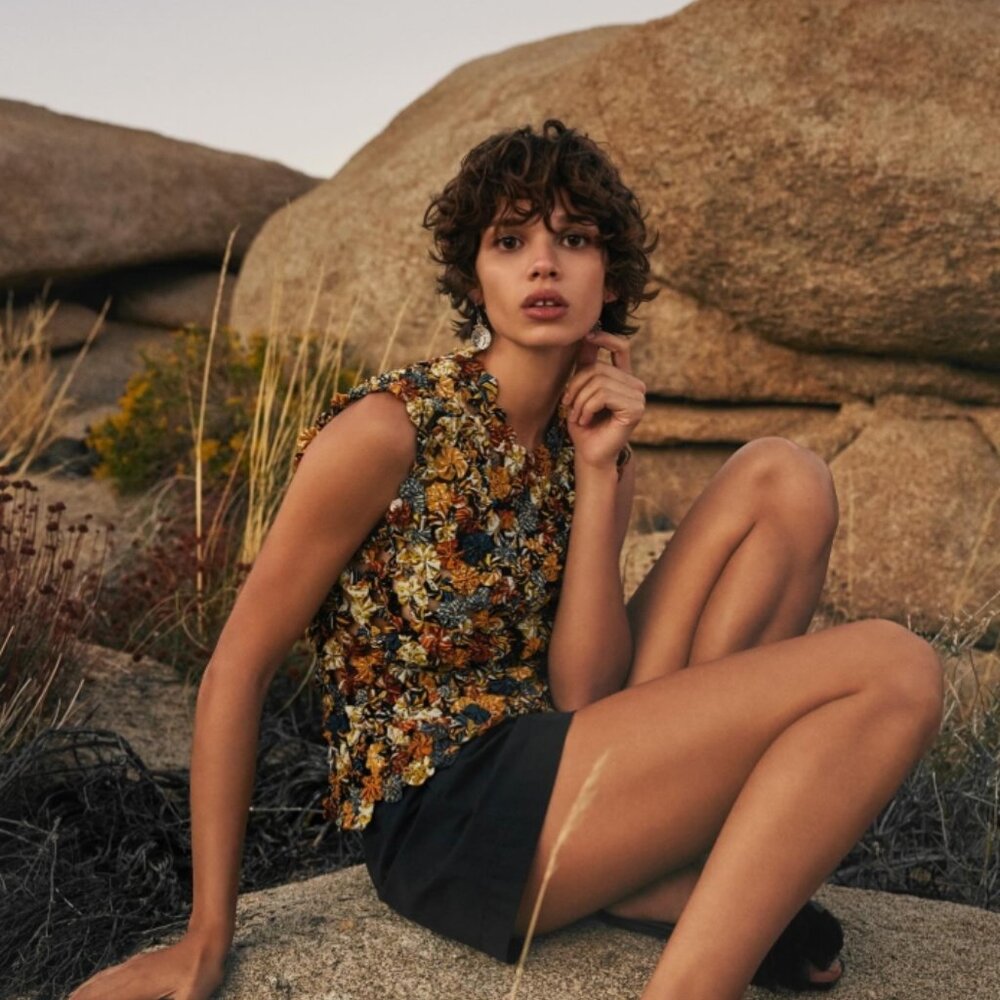 NWOT ULLA JOHNSON Matilda Top in Mariposa M $757 - Picture 7 of 9